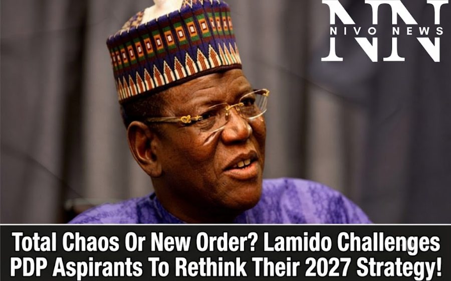 Total Chaos Or New Order? Lamido Challenges PDP Aspirants To Rethink Their 2027 Strategy!.